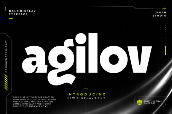 Agilov: A Modern Typeface for Bold Branding