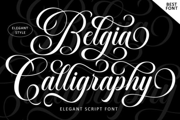 Belgia Calligraphy: An Elegant Script Font for Modern Design