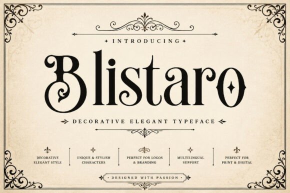 Blistaro: Crafting Elegance in Modern Typography