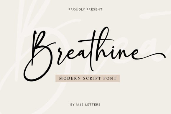 Breathine: The Elegant Script Font for Creative Projects