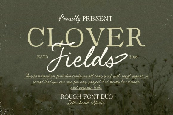 Clover Fields: A Font Duo for Authentic Branding