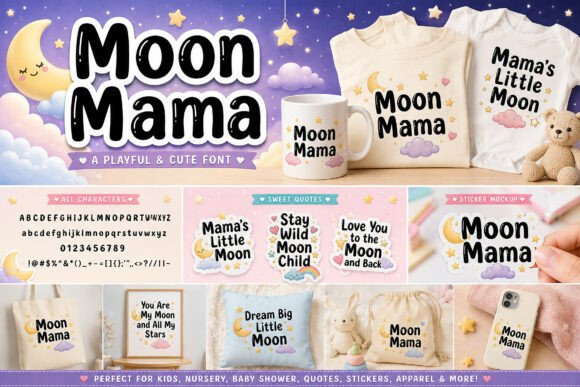 Designing with Joy: The Moon Mama Typeface Experience