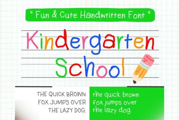 Kindergarten School: A Font That Captures Whimsy