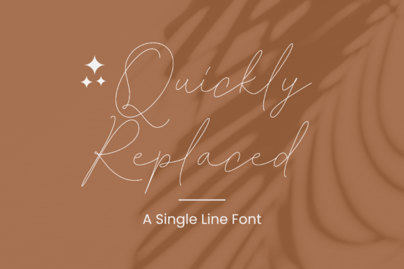 Quickly Replaced: The Single-Line Font for Modern Branding