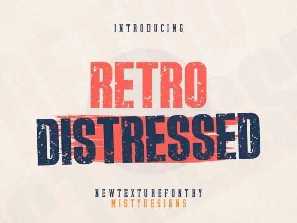 Retro Distressed: Bold Character for Modern Designs