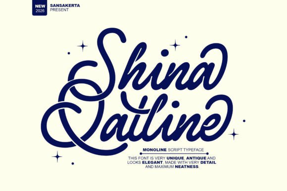 Shina Qatline: A Script Font for Timeless Branding