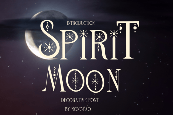 Spirit Moon: A Creative Font for Personal and Professional Design